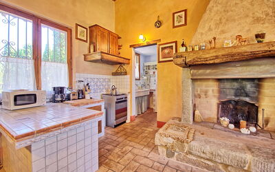 Casa Cipressi: Cucina, Sala da pranzo, Soggiorno