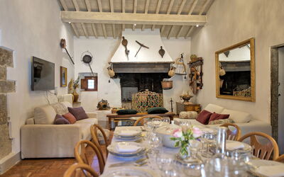 Villa Tenuta Lonciano: Sala da pranzo, Soggiorno