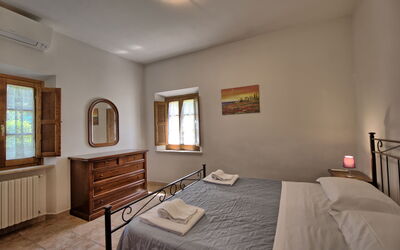 Villa Picchio: chambre à coucher