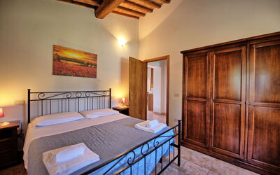 Villa Picchio: chambre à coucher