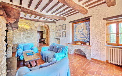 Villa Uccellaia: Salon