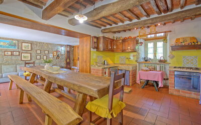 Casale San Martino: Cucina, Sala da pranzo