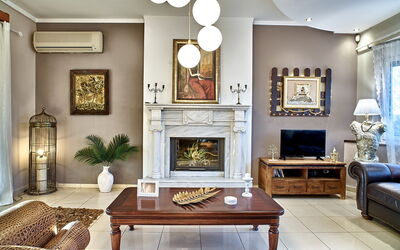 Villa Milon: Woonkamer