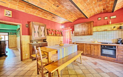 Villa Mario: Cucina, Sala da pranzo
