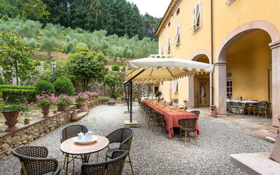 Villa Danielle: Balkon / terras / patio, Buitenkanten, Buitenshuis