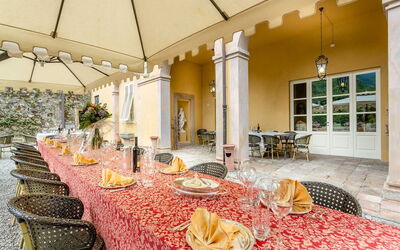 Villa Danielle: Balkon / terras / patio, Buitenkanten, Buitenshuis