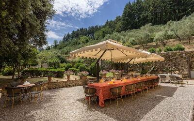 Villa Danielle: Balkon / terras / patio, Buitenkanten, Buitenshuis