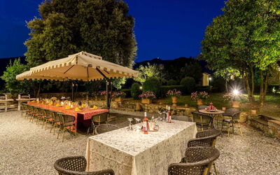 Villa Danielle: Balkon / terras / patio, Buitenkanten, Buitenshuis