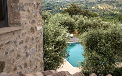 Villa Chiugi: bassin, Extérieur