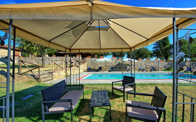 Casavecchia: bassin, Été, Extérieur, Jardin