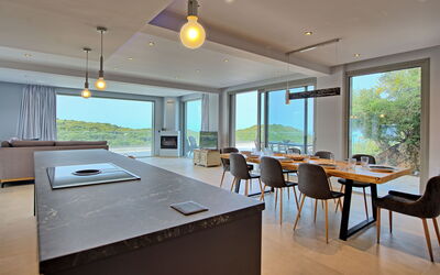 Villa Prokimea: Keuken, Lunchroom