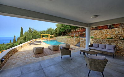 Villa Prokimea: Buitenshuis, Keer bekeken, zwembad