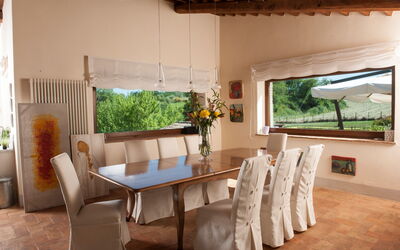 Casale Porano: Dining Room, Living Room