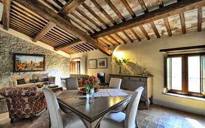 Casale Porano: Dining Room, Living Room