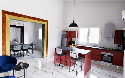 Villa Pica: Keuken, Lunchroom, Woonkamer