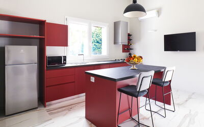 Villa Pica: Keuken, Lunchroom