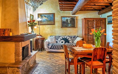 Villa Capalbio: Sala da pranzo, Soggiorno