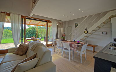 Capannino: Keuken, Woonkamer