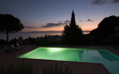 Villa le Murate: Piscina, Vista Panoramica