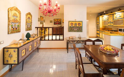 Villa Taor: villa-della-sirene-taormina-sala-da-pranzo-cucina