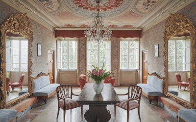 Villa Pedone: Woonkamer