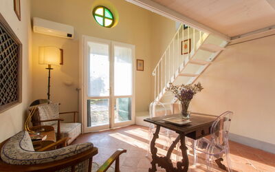 Villa Pedone: Woonkamer