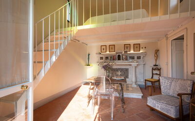 Villa Pedone: Woonkamer