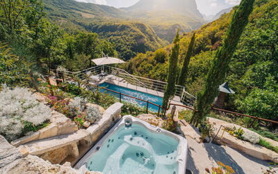 Villa San Nicolò: bubbelbad, Welzijn