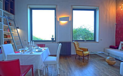 Villa Ancora: Sala da pranzo, Soggiorno