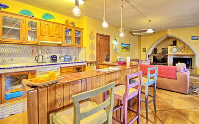 Villa Poggiospinoso: Cuisine, Salle commune
