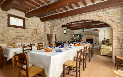 Casale Tiziano: Sala da pranzo