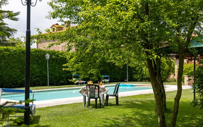 Casale Tiziano: all'aperto, Esterni, Giardino, Piscina