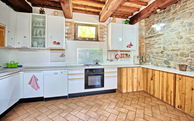 Casale Tiziano: Cucina, Sala da pranzo