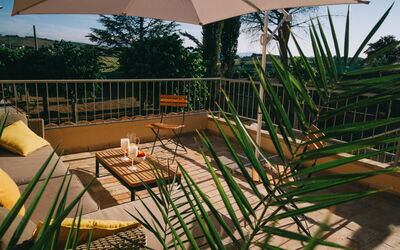 Villa Fonte Ancona: Balcon / Terrasse / Patio