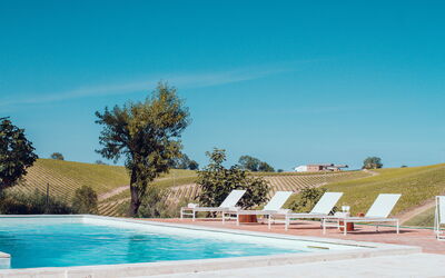 Villa Fonte Ancona: bassin, Extérieur