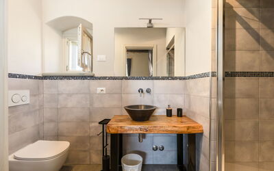 Villa dei Vini: Badkamer