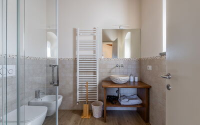 Villa dei Vini: Badkamer