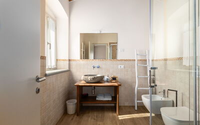 Villa dei Vini: Badkamer