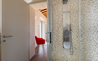 Villa dei Vini: Badkamer