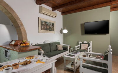 Villa Gianna: Keuken, Woonkamer