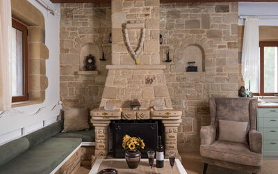 Villa Gianna: Woonkamer