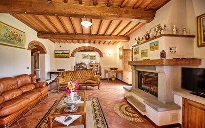 Villa Poggetta: Salon