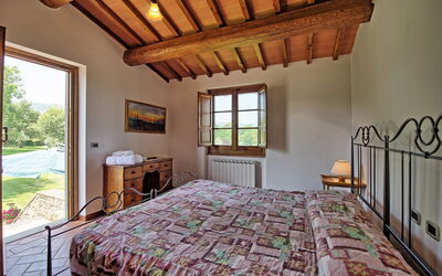 Villa Poggetta: chambre à coucher