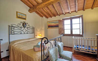 Villa Poggetta: chambre à coucher