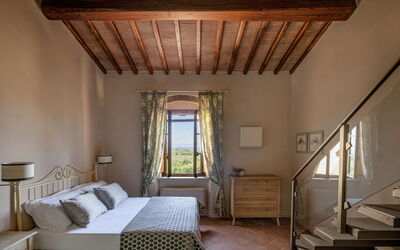 Villa Laudomia: Bedroom Il Contadino Situated on the Villa's first Floor
