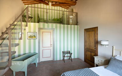 Villa Laudomia: Bedroom Il Contadino Situated on the Villa's first Floor