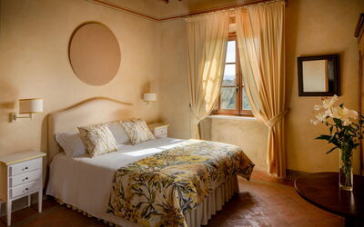 Villa Laudomia: Bedroom IL Fattore Situated on the Villa's first Floor
