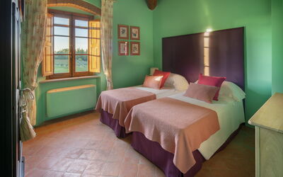 Villa Laudomia: Bedroom Il Treccone Situated on the Villa's first Floor