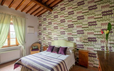 Villa Laudomia: Bedroom La Massaia Situated on the Villa's first Floor