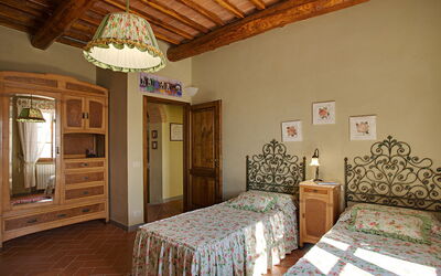 Villa Laudomia: chambre à coucher